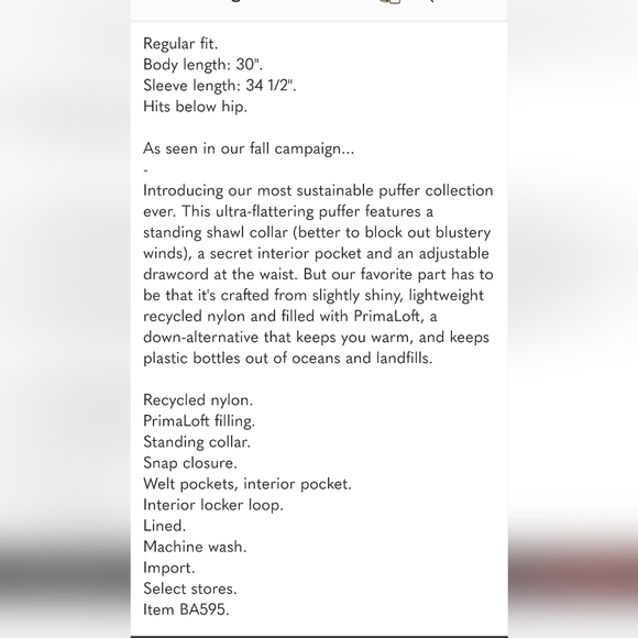 J CREW Signature Puffer Black Women's XL Jacket WORN ONCE - Picture 16 of 16